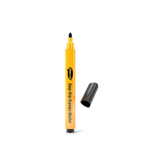 Show-me Triangular Barrel Drywipe Markers – Black (Pack of 10 Markers)