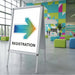 Visionchart Poster Snap A-Frame Double-Sided A1 900 x 655mm Silver CX-4004