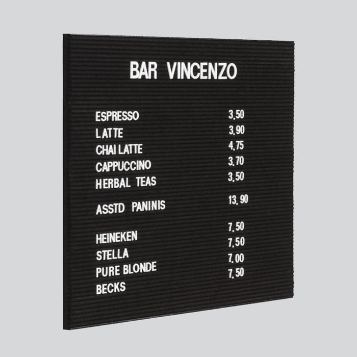 Visionchart Executive Groove Felt Letter Board Frameless 1500 x 1200mm