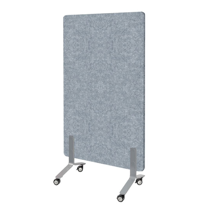 Visionchart Quiet Mobile Glassboard 1700 x 900mm White
