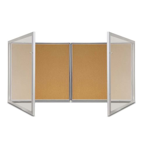 Visionchart TX Weather Resistant Double Door Notice Case 1350 x 980mm TX1390