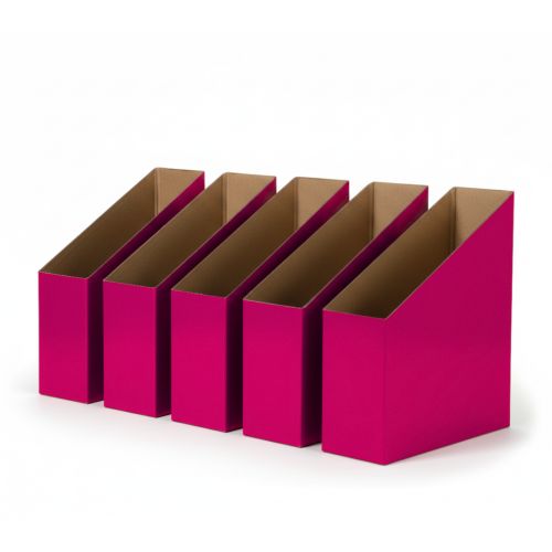 Creative Kids Magazine Box 165 x 220 x 155mm Magenta Pack of 5