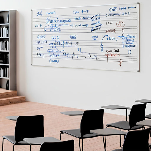 Visionchart EverWrite Music Staff Porcelain Whiteboard 2400 x 1200mm VMB2412-P
