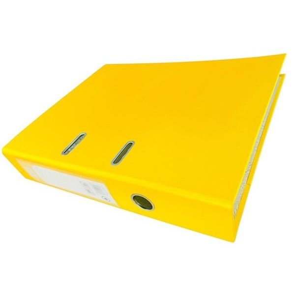 Premier Lever Arch File – FC Size, 75mm Spine, Yellow