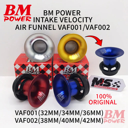 BM POWER CNC INTAKE VELOCITY AIR FUNNEL V1 VAF001/VAF002 - T