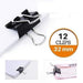 Bibbulmun Foldback Clips 32mm – Pack of 12