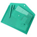 Green Document Envelope A4 Size with Button Closure with ID Panel – Pack of 10