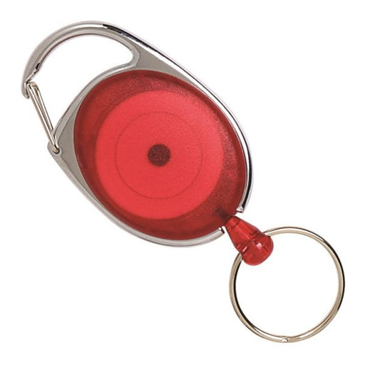 Bibbulmun Retractable Snap Lock Key Holders – 25mm(Pack of 4, Red)