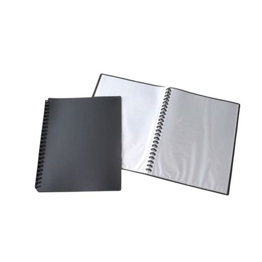 Bibbulmun A4 Display Book – 20 Pocket – Black – Refillable – Pack of 10