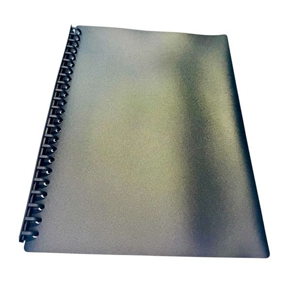 Bibbulmun A4 Display Book – 20 Pocket – Black – Refillable – Pack of 10