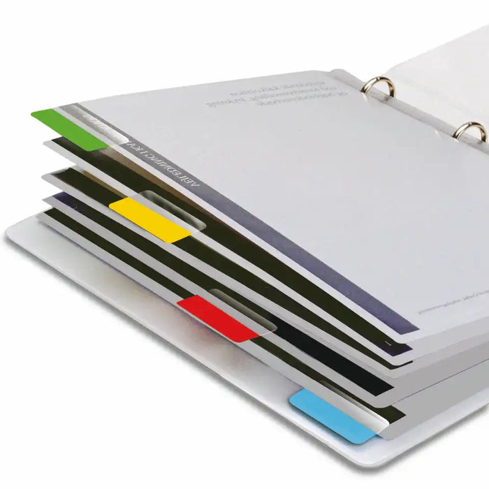 3L Index Tabs Permanent 12 x 25mm Assorted Pack of 72 tabs