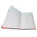 Notebook A7 Hardcover Indexed A-Z Ruled 200 Page Red & Black 100 Leaf / 200 Pages Gloss Cover