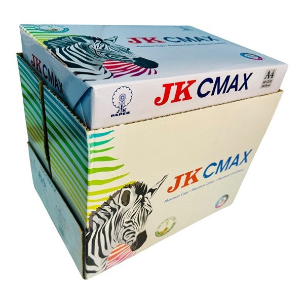 JK CMAX Copy Paper A4 80 GSM 160 CIE High White Premium Grade Paper - Eco-friendly we plant One Tree for every pack bought