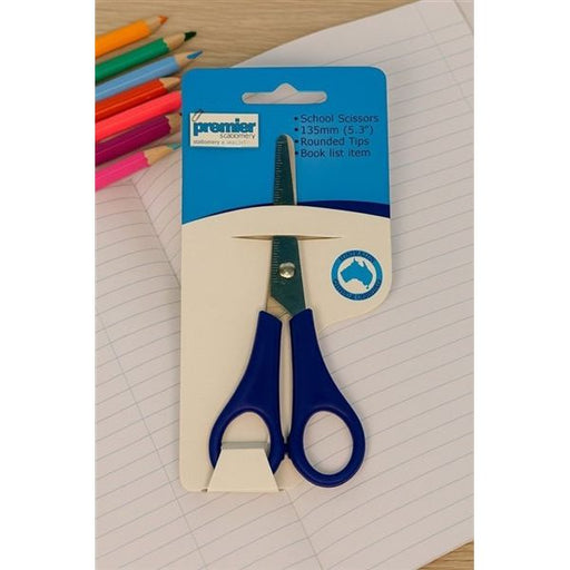 Premier School Scissors – 135mm (5.3) – Rounded Safety Tips