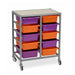 EDUcate Mobile Storage Frame Tote Tray Trolley 10 Bays | Boa