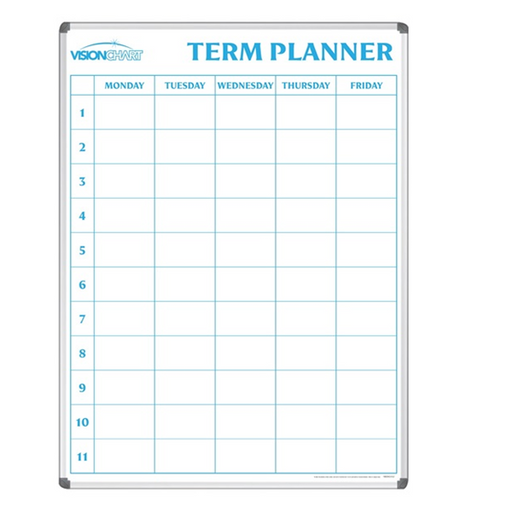 VISTA School Term Planner Blue| Boards Direct