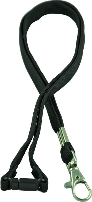 Osmer D-Clip Woven Lanyard Black