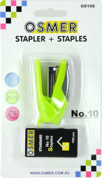 Osmer No.10 Stapler with Staples (Each)