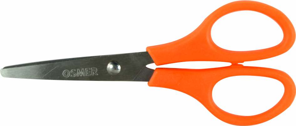 Osmer 130mm School Scissors Orange Handle PVC Pouch