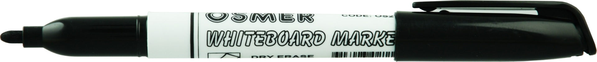 Osmer Whiteboard Marker Fine Tip - Black