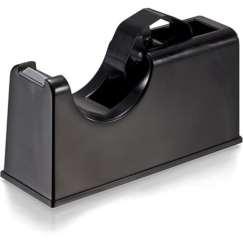 Premier 2-in-1 Heavy Duty Tape Dispenser – 1-Inch & 3-Inch Core – Black