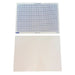 12 Pack Reusable Write-and-Wipe Double Sided Whiteboards with 1cm Grid on one side and blank on the other, Dimensions: 31 cm x 23 cm