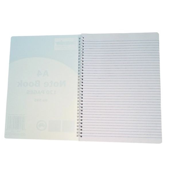 Premier A4 Spiral Notebook PP Cover – 120 Pages, 7mm Ruled