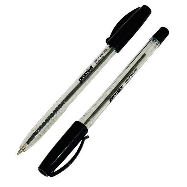 Premier Economy Ballpoint Pen, Medium Point, Black, 1.00MM, Box 12pens