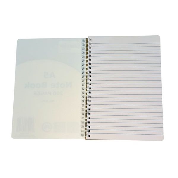 Premier A5 Spiral Notebook 200 pages PP Cover ruled