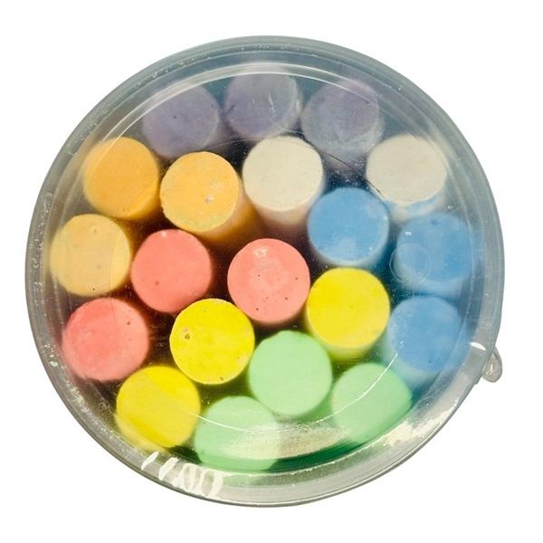 Premier Jumbo Chalk Bucket – 20 Pcs Assorted Colours