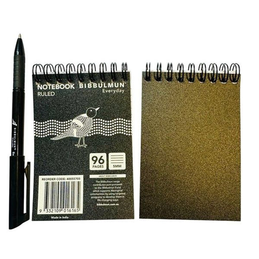 Bibbulmun Ruled 5mm Pocket Notebook top spiral 96 pages PP covers