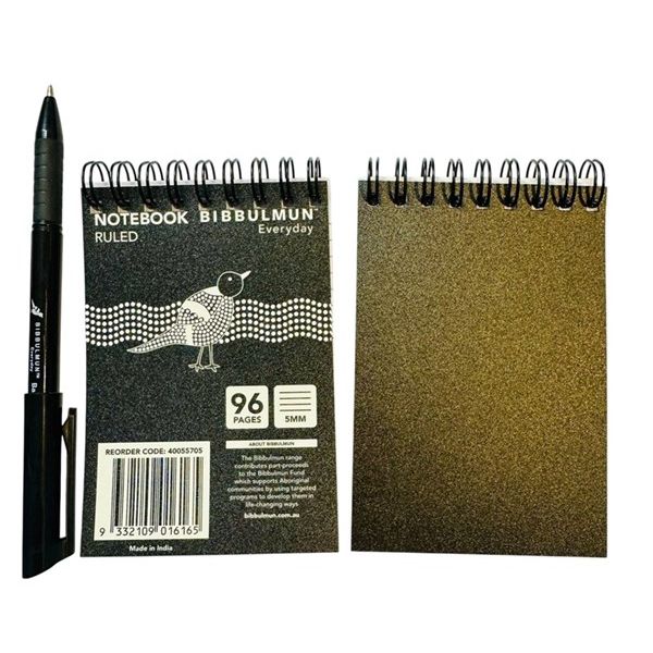 Bibbulmun Ruled 5mm Pocket Notebook top spiral 96 pages PP covers