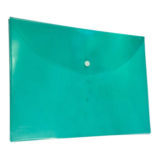 Light Green Document Wallets A4 Size with Button Closure – Pack of 10