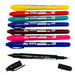 Luxor Twin Tipped Permanent Marker – 40pcs Assorted Colours per Cup Holder Pack