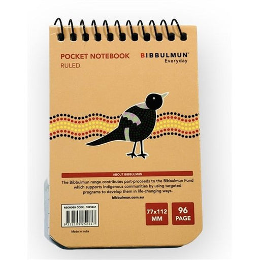 Bibbulmun Pocket Notebook - 77mm x 112mm - 96 Ruled Pages