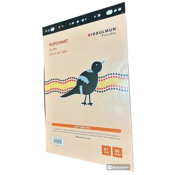 Bibbulmun Flipchart Pad – A1 Size, 50 Leaf per pad - Comes in Pack of 6 Flipchart Pads