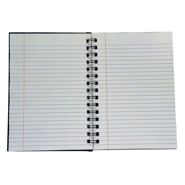 Bibbulmun Hardcover A5 size Notebook 200page - 7mm Ruled - Twin Spiral Wiro Binding - produced using Recycled Paper