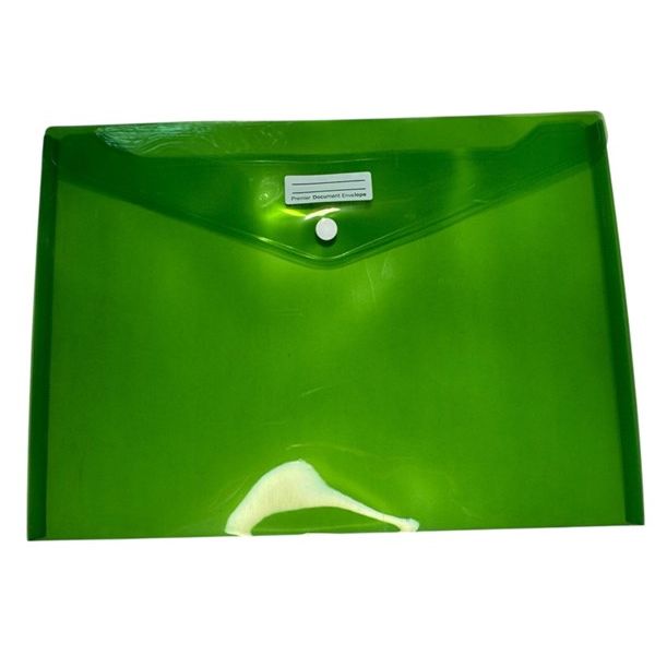 Premier Stationery Document Envelope – A4 Size (Pack of 10 Assorted Colours) Environmentally Friendly - Recyclable