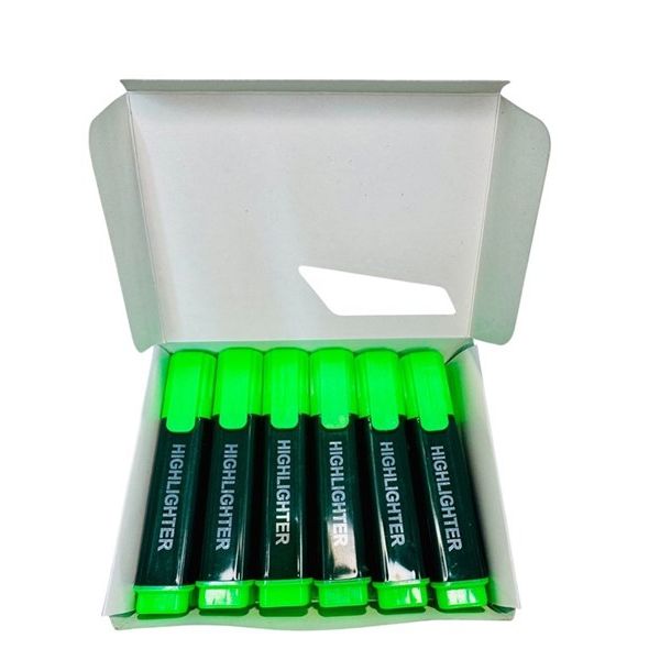 Premier Green Highlighter Marker – Pack of 12