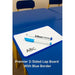 Premier 2 Sided Lap Board With Blue Border - Magnetic Surface , Whiteboard Tablet Magnetic, A4 Double Sided Plain Both Sides 210mm x 295mm