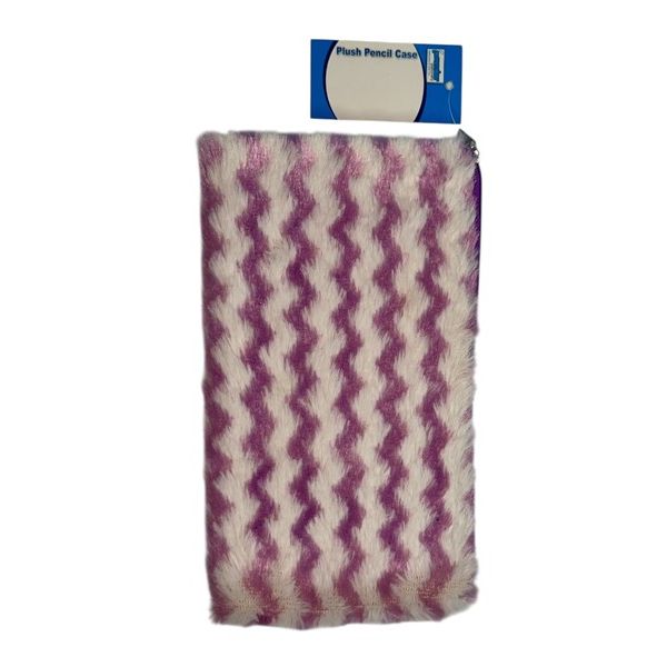 Premier Plush Pencil Case Set of 2 – Soft Furry Zip Pouches