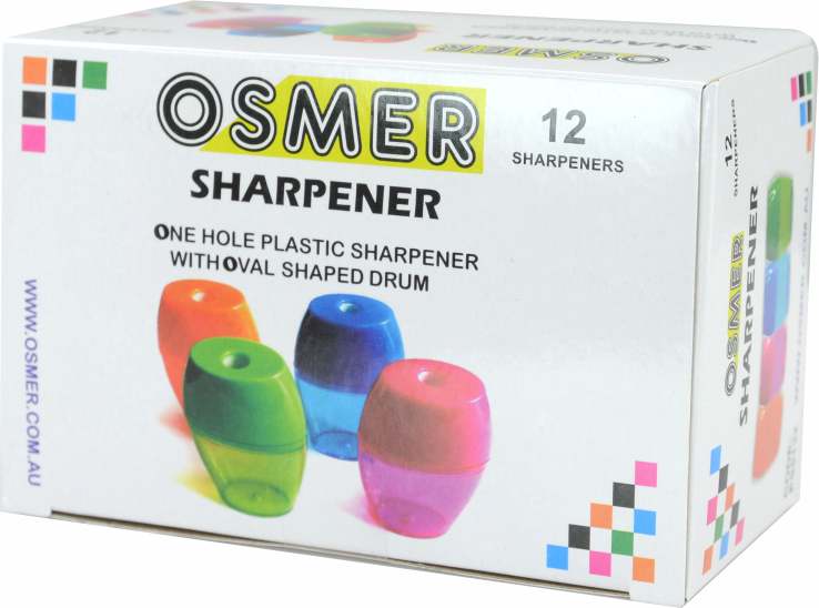 Osmer Oval Barrel Pencil Sharpener 1 Hole