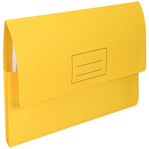 Manila Board Document Wallet – Yellow, 345mm x 235mm