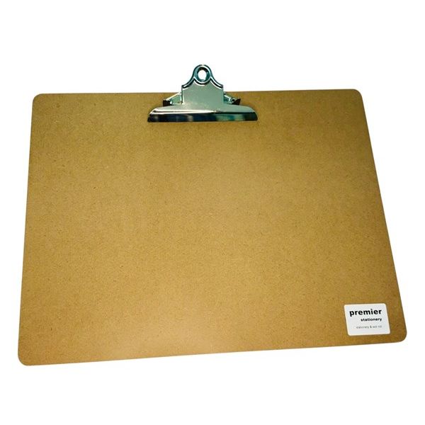 Premier A3 Masonite Clipboard – Eco-Friendly Landscape Board with Heavy-Duty Bulldog Clip