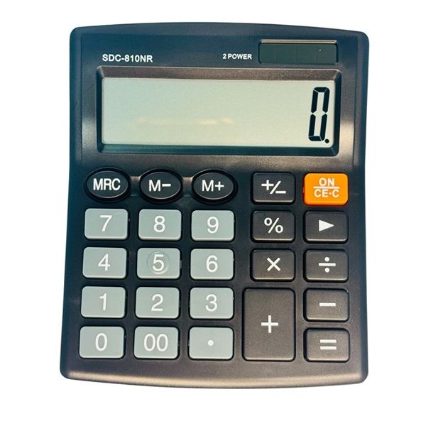SDC-810NR Office Desktop Calculator – 10-Digit, Dual Power (Solar + Battery), Professional Display