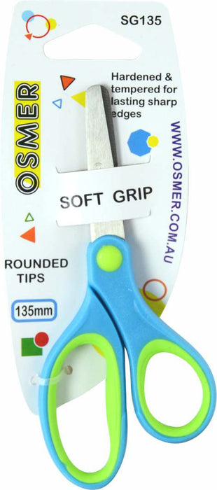 Osmer 135mm Comfort Grip Offset Handle Rounded Scissors