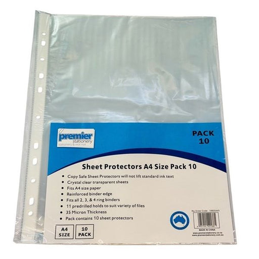 Premier Stationery Sheet Protectors (A4) – Pack of 10