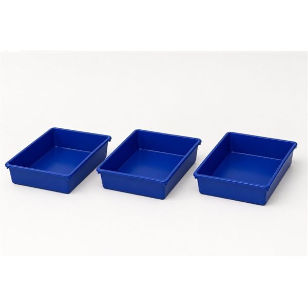 Small Blue Tub Storage – 70H x 290W x 395D mm – Pack of 3