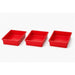 Small Red Tub Storage – 70H x 290W x 395D mm – Pack of 3
