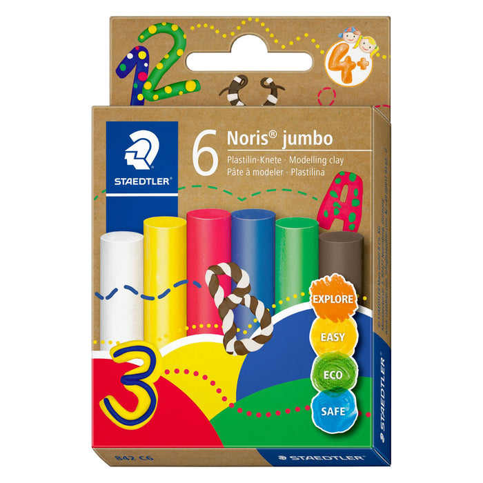 Staedtler Noris Jumbo Modelling Clay (6pk)